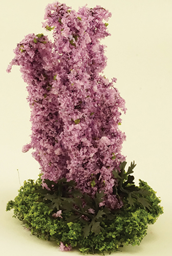 Dollhouse Miniature Larkspur Flower, Purple, 5Pc